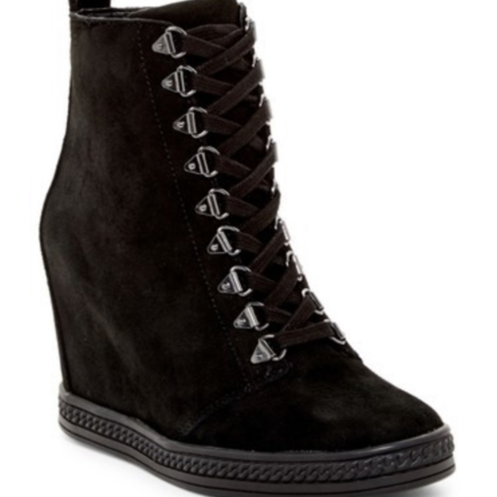 Fergie footwear Jillian booties, black; size 9.5